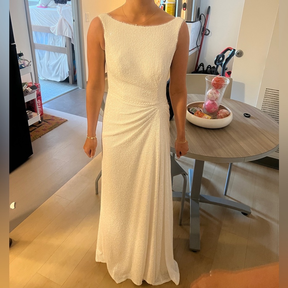 White David’s bridal maxi dress